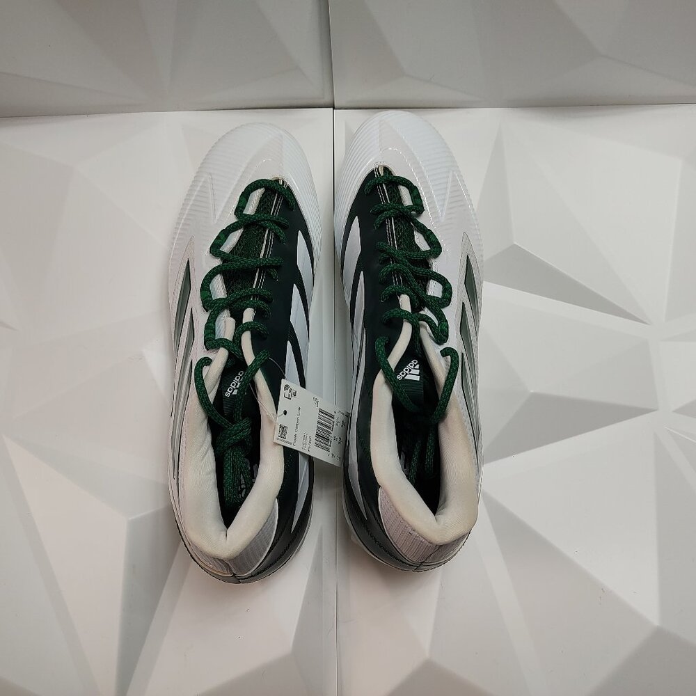 Adidas Mens Football Cleats 17 White Green Shoe Lacrosse Freak Carbon Low - Picture 6 of 14